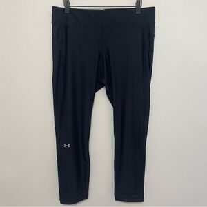 Under Armour Women's Black Compression Cropped Leggings Size XL